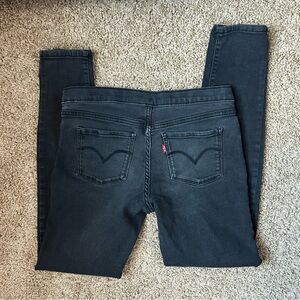 W Levi’s Black Pull On Jeggings Size 16 |C8